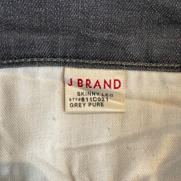 J Brand Skinny Leg Jeans in Grey Pure - Picture 6 of 8
